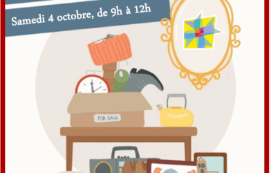 Vide grenier dans la cour du temple de Douai